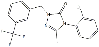 4-(2-chlorophenyl)-5-methyl-2-[3-(trifluoromethyl)benzyl]-2,4-dihydro-3H-1,2,4-triazol-3-one|