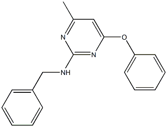  N-benzyl-4-methyl-6-phenoxy-2-pyrimidinamine