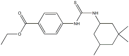 ethyl 4-({[(3,3,5-trimethylcyclohexyl)amino]carbothioyl}amino)benzoate,,结构式