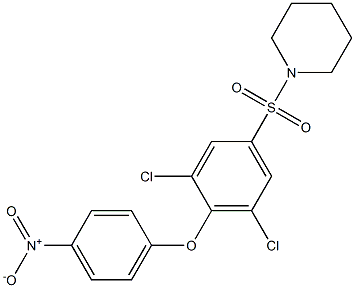 1-{[3,5-dichloro-4-(4-nitrophenoxy)phenyl]sulfonyl}piperidine