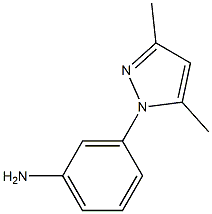 3-(3,5-dimethyl-1H-pyrazol-1-yl)aniline 化学構造式