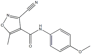 3-cyano-N-(4-methoxyphenyl)-5-methyl-4-isoxazolecarboxamide