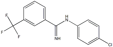 N-(4-chlorophenyl)-3-(trifluoromethyl)benzenecarboximidamide Structure