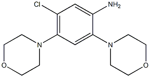 5-chloro-2,4-dimorpholinoaniline 结构式