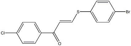  3-[(4-bromophenyl)thio]-1-(4-chlorophenyl)prop-2-en-1-one