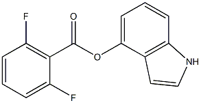 1H-indol-4-yl 2,6-difluorobenzoate Struktur