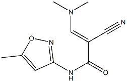 N1-(5-methylisoxazol-3-yl)-2-cyano-3-(dimethylamino)acrylamide Struktur