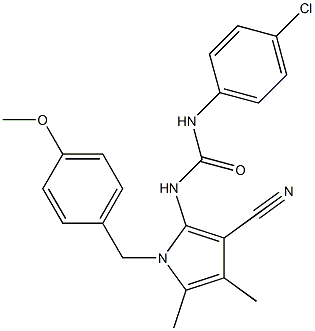 N-(4-chlorophenyl)-N'-[3-cyano-1-(4-methoxybenzyl)-4,5-dimethyl-1H-pyrrol-2-yl]urea|