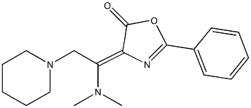 4-[(Z)-1-(dimethylamino)-2-piperidinoethylidene]-2-phenyl-1,3-oxazol-5-one 结构式