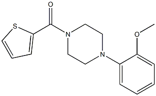 [4-(2-methoxyphenyl)piperazino](2-thienyl)methanone 结构式