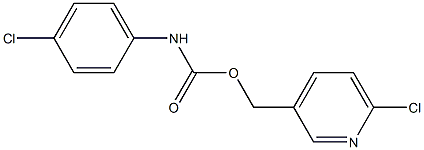 (6-chloro-3-pyridinyl)methyl N-(4-chlorophenyl)carbamate,,结构式