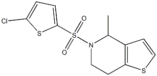 5-[(5-chloro-2-thienyl)sulfonyl]-4-methyl-4,5,6,7-tetrahydrothieno[3,2-c]pyridine