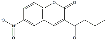 3-butyryl-6-nitro-2H-chromen-2-one Structure