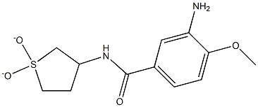 3-amino-N-(1,1-dioxidotetrahydrothien-3-yl)-4-methoxybenzamide Structure