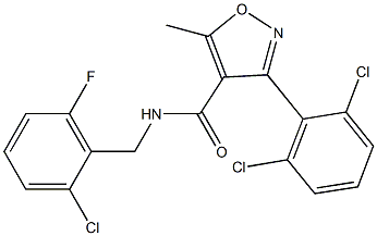  N4-(2-chloro-6-fluorobenzyl)-3-(2,6-dichlorophenyl)-5-methylisoxazole-4-carboxamide