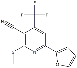 6-(2-furyl)-2-(methylsulfanyl)-4-(trifluoromethyl)nicotinonitrile