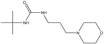 N-(tert-butyl)-N'-(3-morpholinopropyl)urea 化学構造式