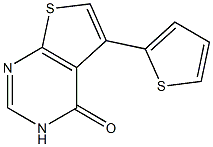 5-(2-thienyl)-3,4-dihydrothieno[2,3-d]pyrimidin-4-one 化学構造式