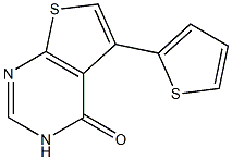 5-(2-thienyl)-3,4-dihydrothieno[2,3-d]pyrimidin-4-one 结构式