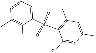 2-chloro-3-[(2,3-dimethylphenyl)sulfonyl]-4,6-dimethylpyridine Structure