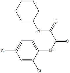 N1-cyclohexyl-N2-(2,4-dichlorophenyl)ethanediamide Structure