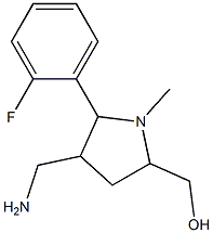[4-(aminomethyl)-5-(2-fluorophenyl)-1-methyl-2-pyrrolidinyl]methanol|