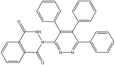2-(4,5,6-triphenylpyridazin-3-yl)-1,2,3,4-tetrahydrophthalazine-1,4-dione Struktur