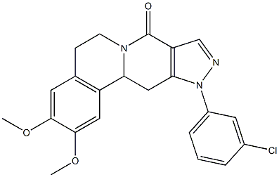 11-(3-chlorophenyl)-2,3-dimethoxy-5,11,12,12a-tetrahydropyrazolo[3',4':4,5]pyrido[2,1-a]isoquinolin-8(6H)-one