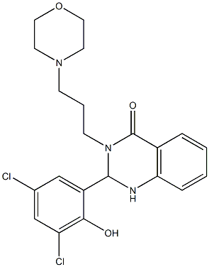 2-(3,5-dichloro-2-hydroxyphenyl)-3-(3-morpholinopropyl)-1,2,3,4-tetrahydroquinazolin-4-one