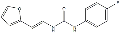 N-(4-fluorophenyl)-N'-[2-(2-furyl)vinyl]urea Structure