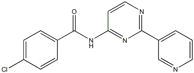 4-chloro-N-[2-(3-pyridinyl)-4-pyrimidinyl]benzenecarboxamide