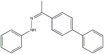 1-[1,1'-biphenyl]-4-ylethan-1-one N-phenylhydrazone 结构式