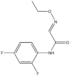 N-(2,4-difluorophenyl)-2-(ethoxyimino)acetamide 化学構造式