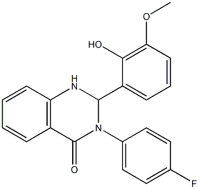 3-(4-fluorophenyl)-2-(2-hydroxy-3-methoxyphenyl)-1,2,3,4-tetrahydroquinazolin-4-one