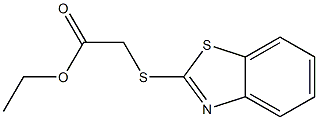 ethyl 2-(1,3-benzothiazol-2-ylthio)acetate 化学構造式