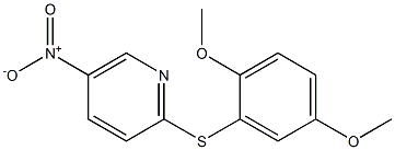 2-[(2,5-dimethoxyphenyl)thio]-5-nitropyridine Structure