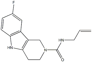 N2-allyl-8-fluoro-2,3,4,5-tetrahydro-1H-pyrido[4,3-b]indole-2-carboxamide Structure