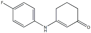 3-(4-fluoroanilino)-2-cyclohexen-1-one 结构式