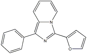 3-(2-furyl)-1-phenylimidazo[1,5-a]pyridine Struktur
