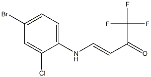 4-(4-bromo-2-chloroanilino)-1,1,1-trifluorobut-3-en-2-one