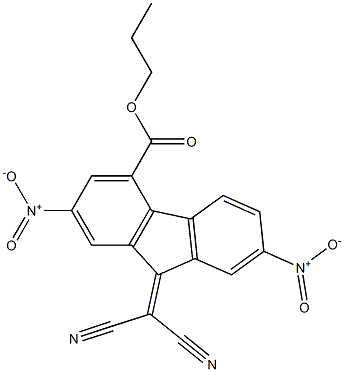 propyl 9-(dicyanomethylidene)-2,7-dinitro-9H-fluorene-4-carboxylate