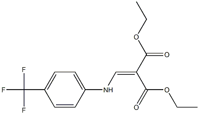 diethyl 2-{[4-(trifluoromethyl)anilino]methylidene}malonate 化学構造式