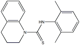 N1-(2,6-dimethylphenyl)-1,2,3,4-tetrahydroquinoline-1-carbothioamide Struktur