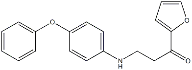 1-(2-furyl)-3-(4-phenoxyanilino)-1-propanone Struktur