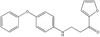 1-(2-furyl)-3-(4-phenoxyanilino)-1-propanone 结构式