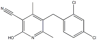 5-(2,4-dichlorobenzyl)-2-hydroxy-4,6-dimethylnicotinonitrile Structure