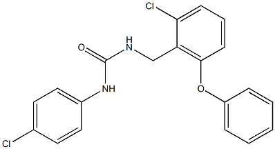 N-(2-chloro-6-phenoxybenzyl)-N'-(4-chlorophenyl)urea Structure