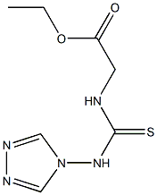 ethyl 2-{[(4H-1,2,4-triazol-4-ylamino)carbothioyl]amino}acetate Structure