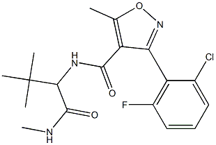 3-(2-chloro-6-fluorophenyl)-N-{2,2-dimethyl-1-[(methylamino)carbonyl]propyl}-5-methyl-4-isoxazolecarboxamide