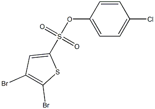 4-chlorophenyl 4,5-dibromothiophene-2-sulfonate Struktur